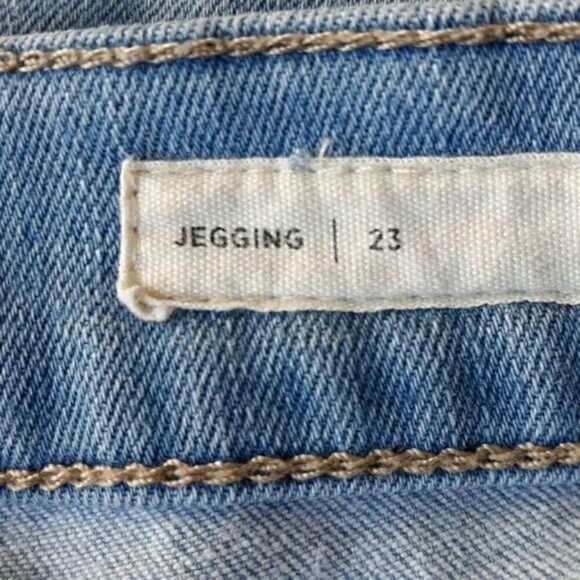 PacSun Womens Jeans Jeggings Stretch Skinny Distressed Light Wash Blue Sz 23 - Picture 4 of 8